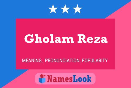 Gholam Reza Namensposter