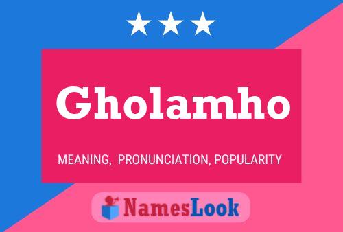 Gholamho Namensposter