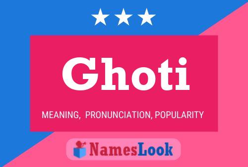 Ghoti Namensposter