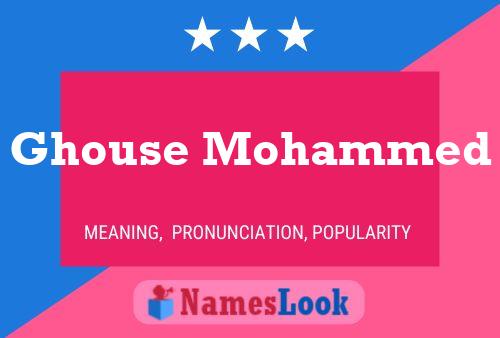 Ghouse Mohammed Namensposter