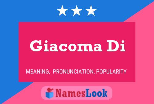 Giacoma Di Namensposter