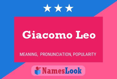 Giacomo Leo Namensposter