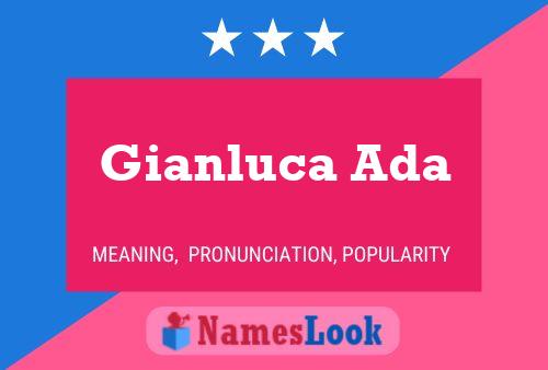 Gianluca Ada Namensposter