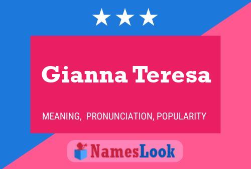 Gianna Teresa Namensposter