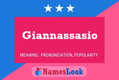 Giannassasio Namensposter