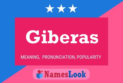 Giberas Namensposter