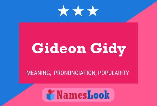 Gideon Gidy Namensposter