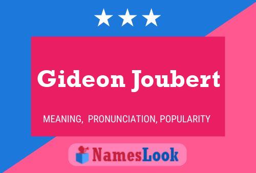 Gideon Joubert Namensposter