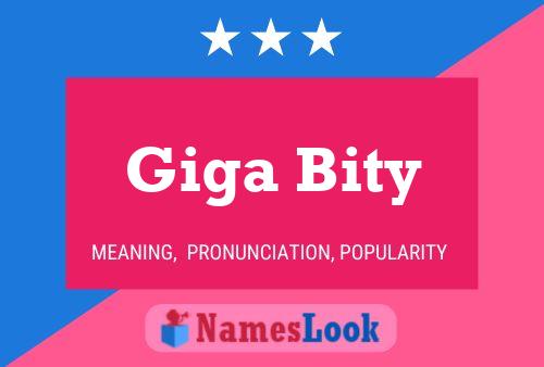 Giga Bity Namensposter