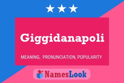 Giggidanapoli Namensposter