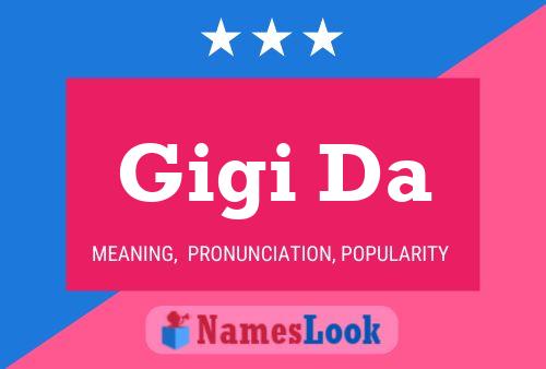 Gigi Da Namensposter