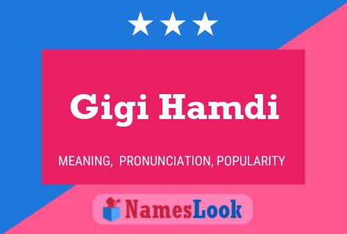 Gigi Hamdi Namensposter