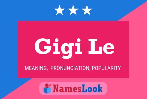 Gigi Le Namensposter