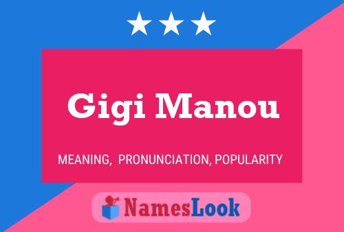 Gigi Manou Namensposter