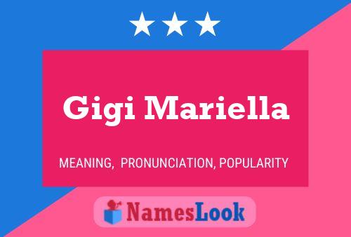 Gigi Mariella Namensposter