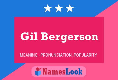 Gil Bergerson Namensposter