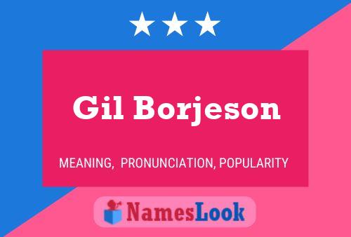 Gil Borjeson Namensposter