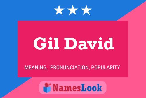 Gil David Namensposter