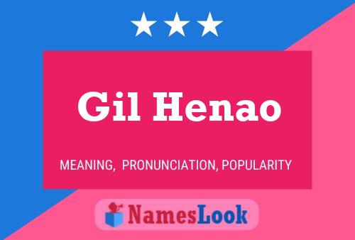 Gil Henao Namensposter