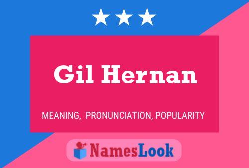 Gil Hernan Namensposter