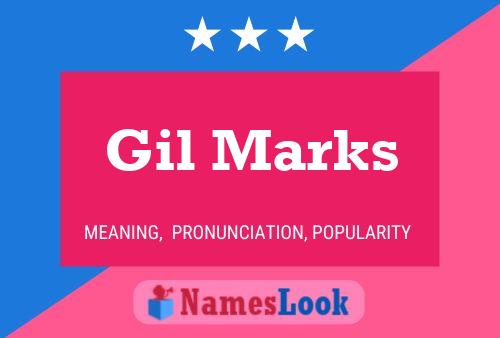 Gil Marks Namensposter