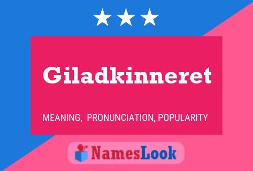 Giladkinneret Namensposter