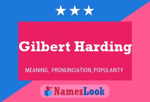 Gilbert Harding Namensposter