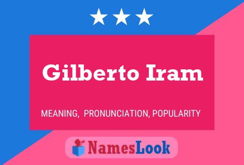 Gilberto Iram Namensposter