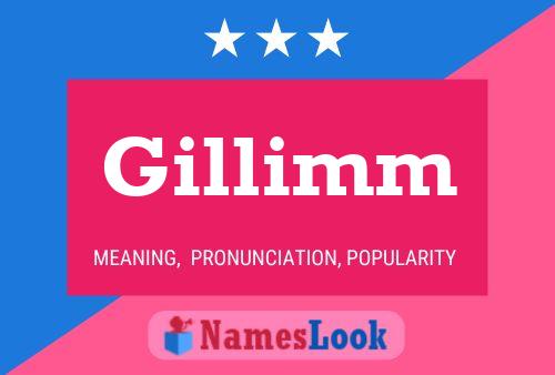 Gillimm Namensposter