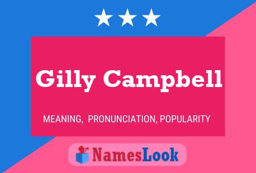 Gilly Campbell Namensposter