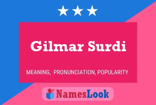 Gilmar Surdi Namensposter