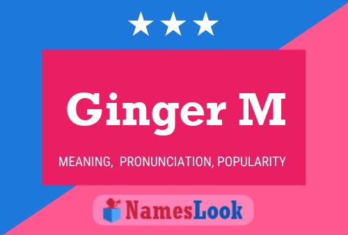 Ginger M Namensposter