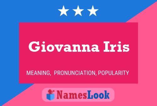 Giovanna Iris Namensposter