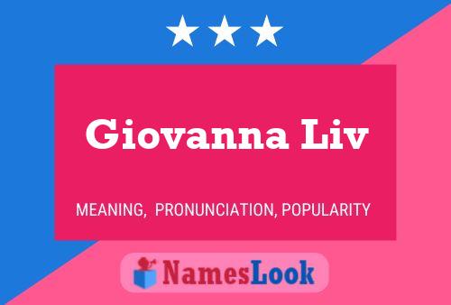 Giovanna Liv Namensposter