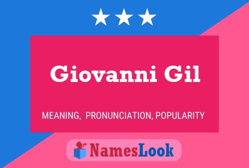 Giovanni Gil Namensposter