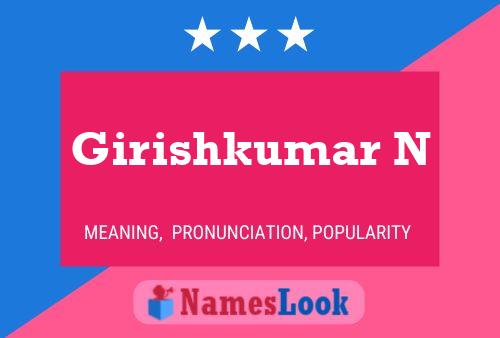 Girishkumar N Namensposter