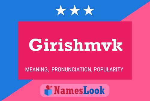 Girishmvk Namensposter