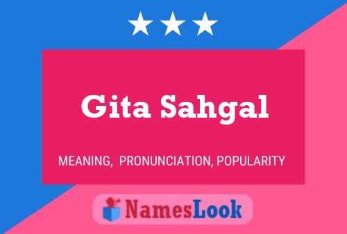 Gita Sahgal Namensposter