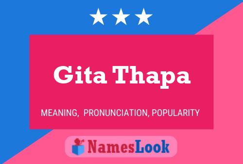 Gita Thapa Namensposter