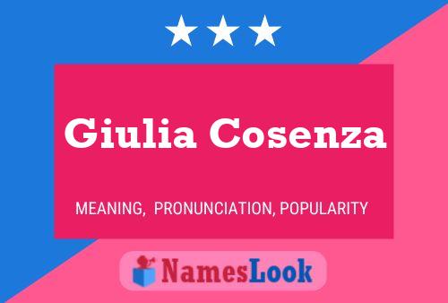 Giulia Cosenza Namensposter