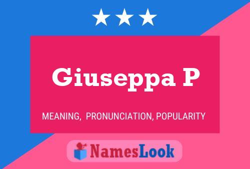 Giuseppa P Namensposter