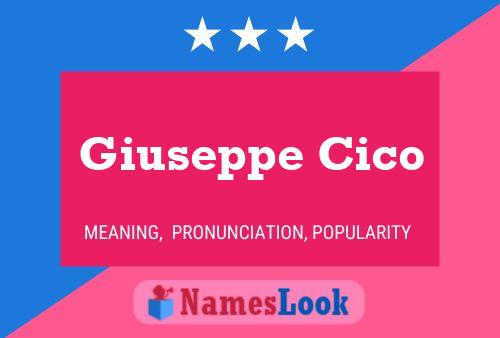 Giuseppe Cico Namensposter