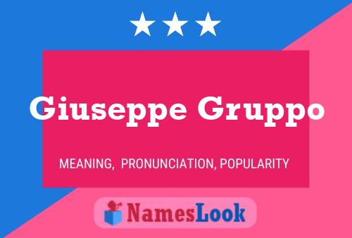 Giuseppe Gruppo Namensposter