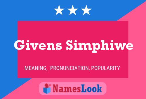 Givens Simphiwe Namensposter