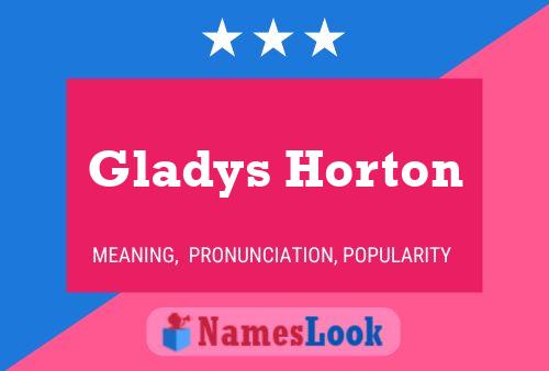 Gladys Horton Namensposter