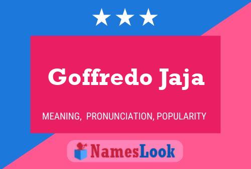 Goffredo Jaja Namensposter