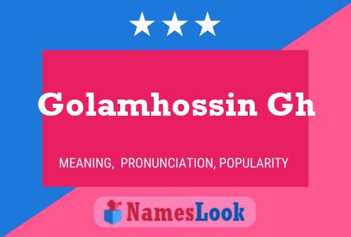 Golamhossin Gh Namensposter