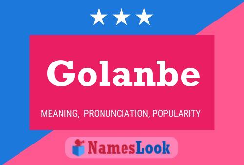 Golanbe Namensposter