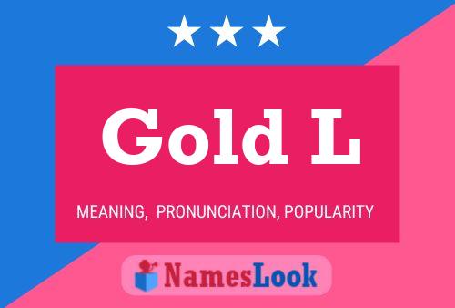 Gold L Namensposter