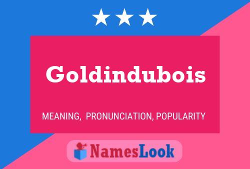 Goldindubois Namensposter